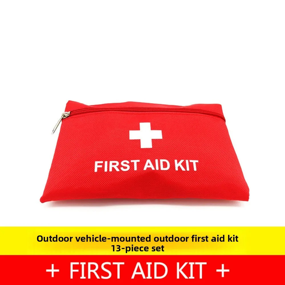 13-Piece First Aid Kit: Portable Emergency Kit for Outdoor Wilderness Survival, Home & Travel