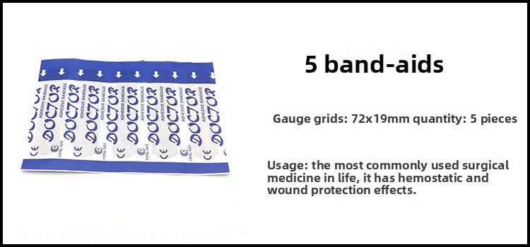 13-Piece First Aid Kit: Portable Emergency Kit for Outdoor Wilderness Survival, Home & Travel